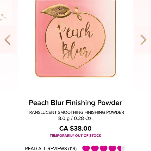 Too faced peach blur powder - Picture 4 of 5